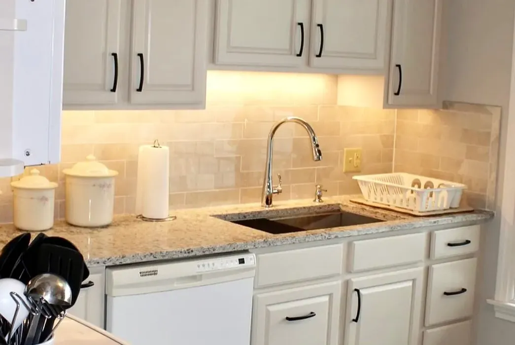 SW Kestrel White cozy kitchen cabinets color