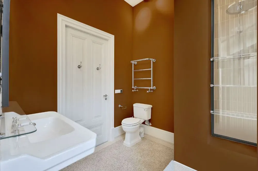 Sherwin Williams Leather Bound bathroom