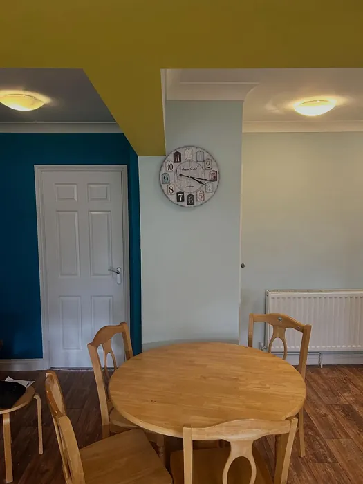 Dulux Lemon Punch ceiling 