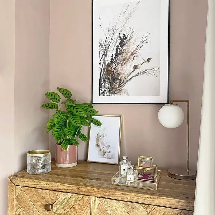 Interior with paint color Little Greene Light Peachblossom 3