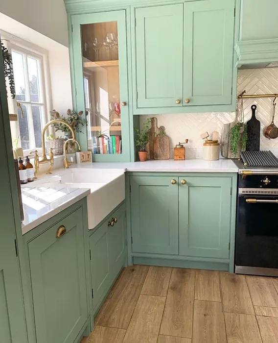 Little Greene Aquamarine - Deep 198 kitchen cabinets