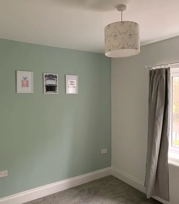 Little Greene Aquamarine - Mid 284 accent wall