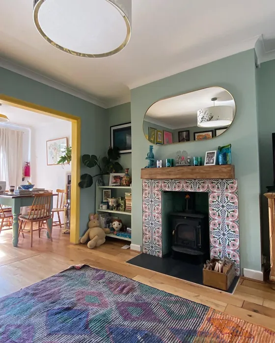 Little Greene Aquamarine - Mid living room 