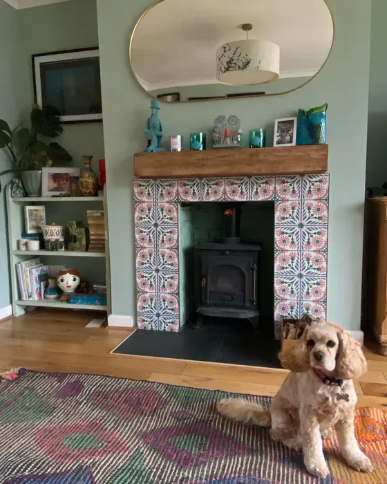 Little Greene Aquamarine - Mid living room paint