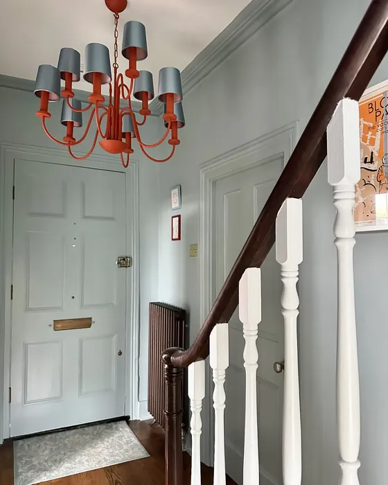 Little Greene Celestial Blue hallway 