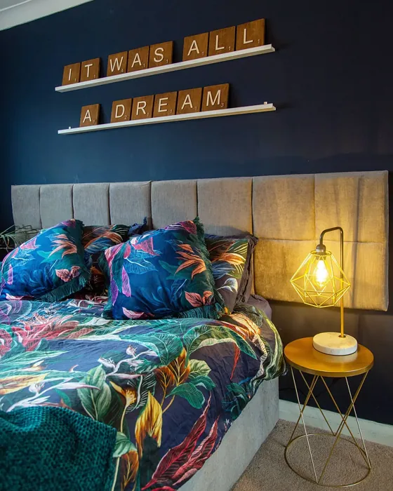 Little Greene Dock Blue bedroom color review