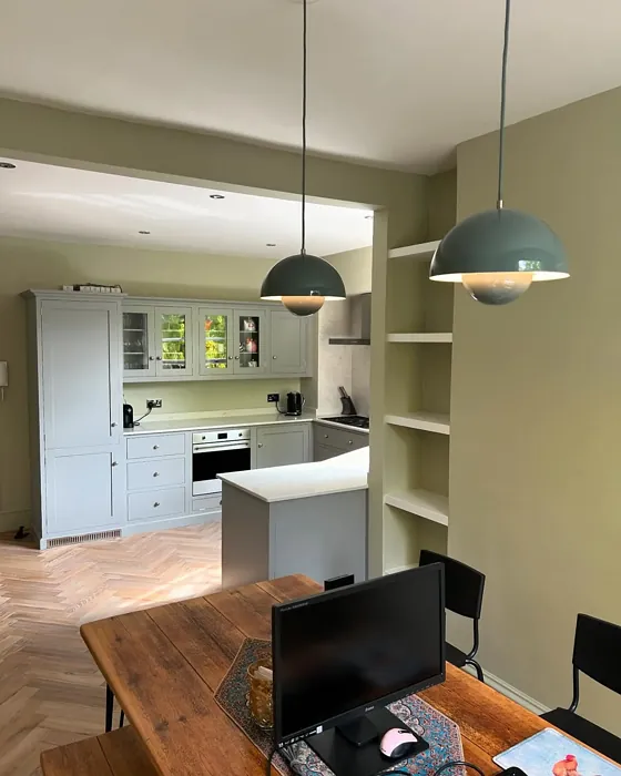 Green Stone dining room color review