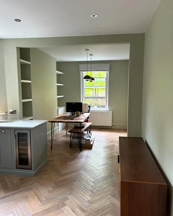 Little Greene Green Stone dining room paint