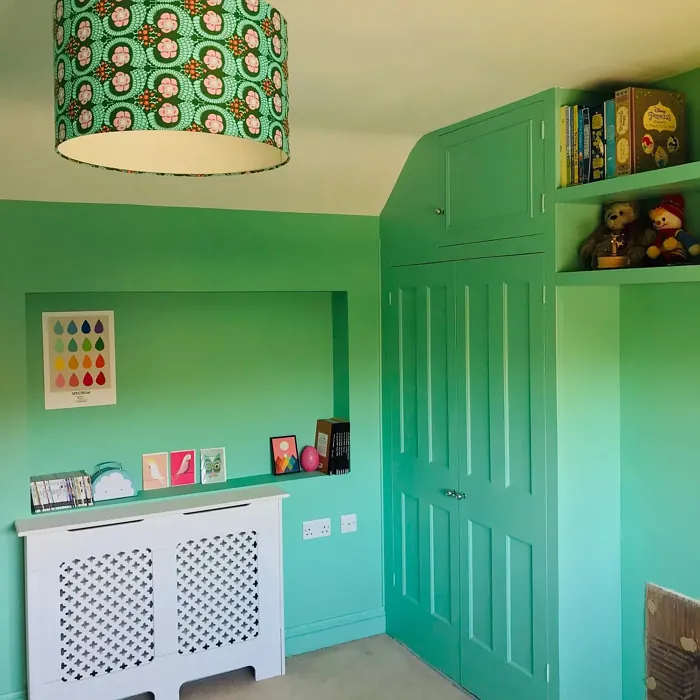 Little Greene Green Verditer kids' room paint review