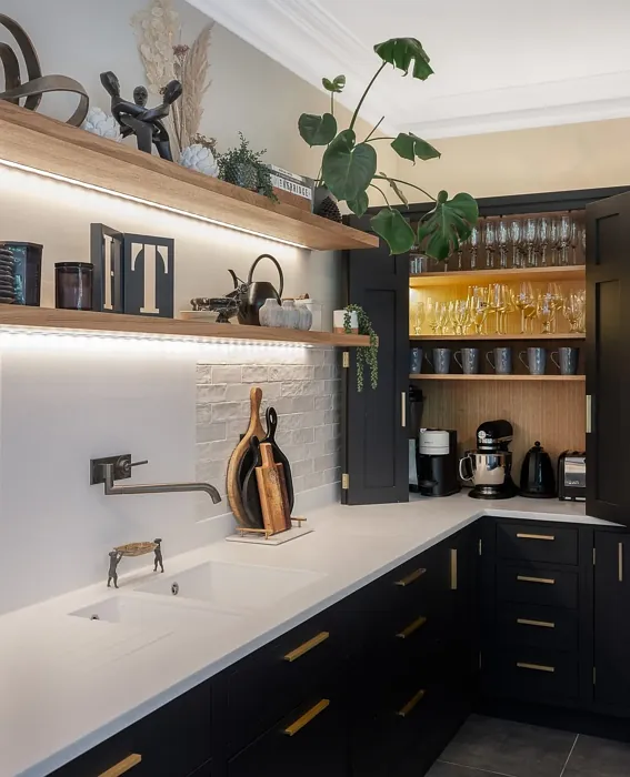 Little Greene Lamp Black 228 kitchen cabinets