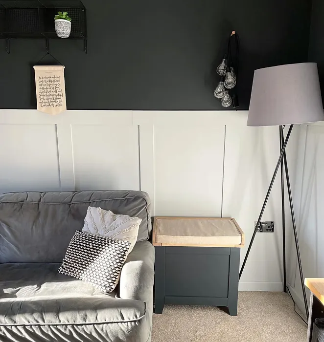 Little Greene Lamp Black 228 living room wall