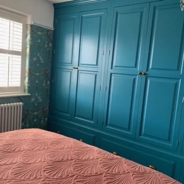 Marine Blue painted cabinets color