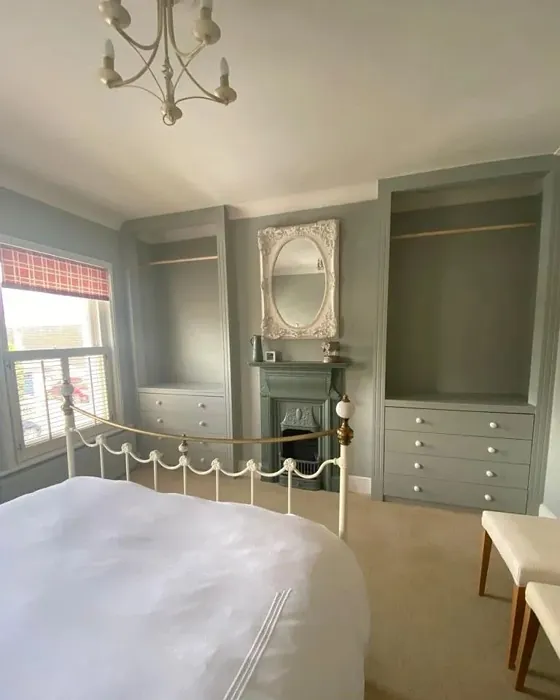 Little Greene Pearl Colour - Dark bedroom paint