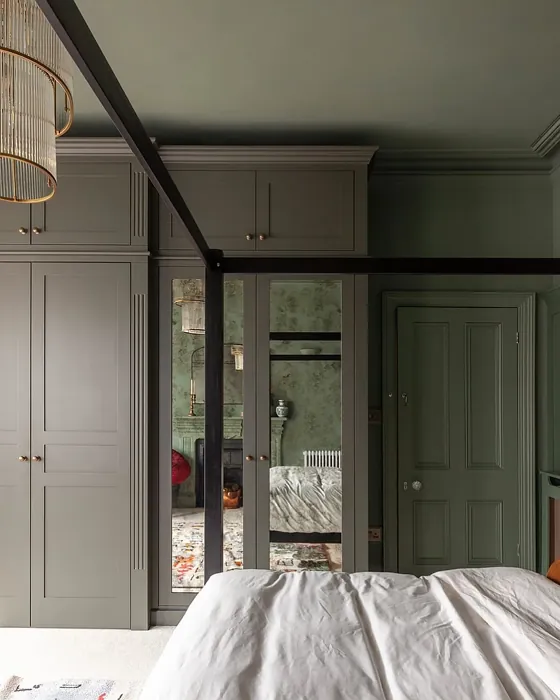 Little Greene Pompeian Ash bedroom paint