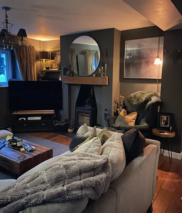 Little Greene Pompeian Ash living room interior