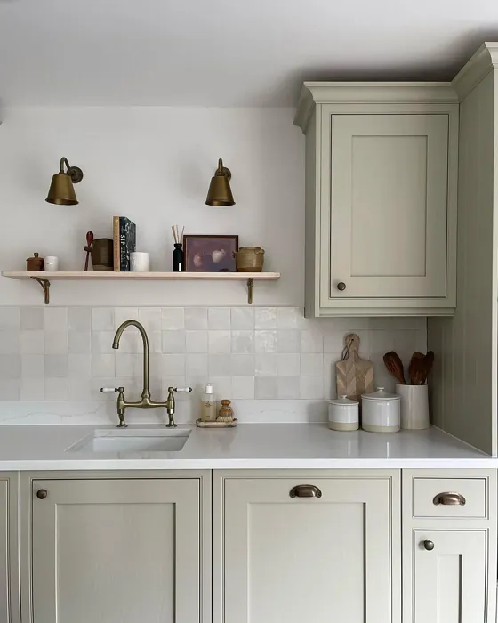 Little Greene Slaked Lime kitchen interior