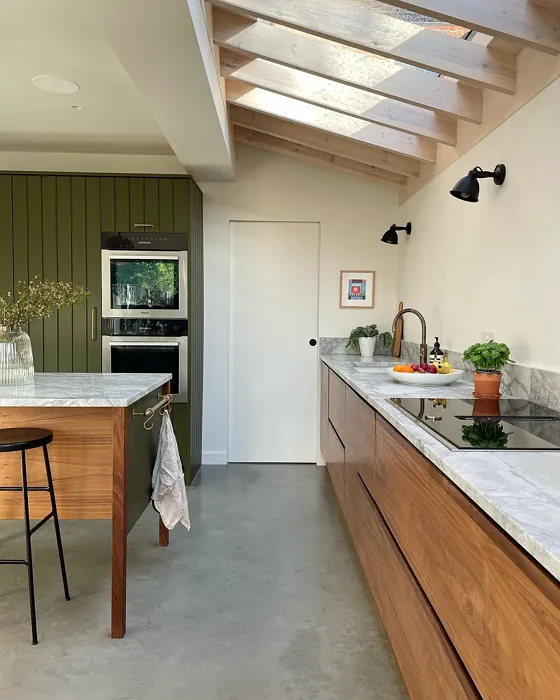 Little Greene Slaked Lime edwardian kitchen interior idea