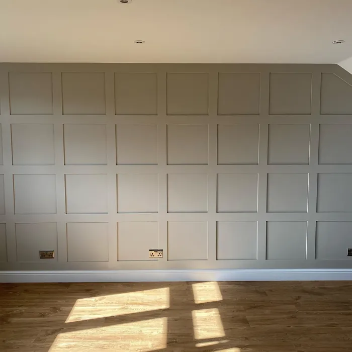 Slaked Lime - Dark accent wall panelling 