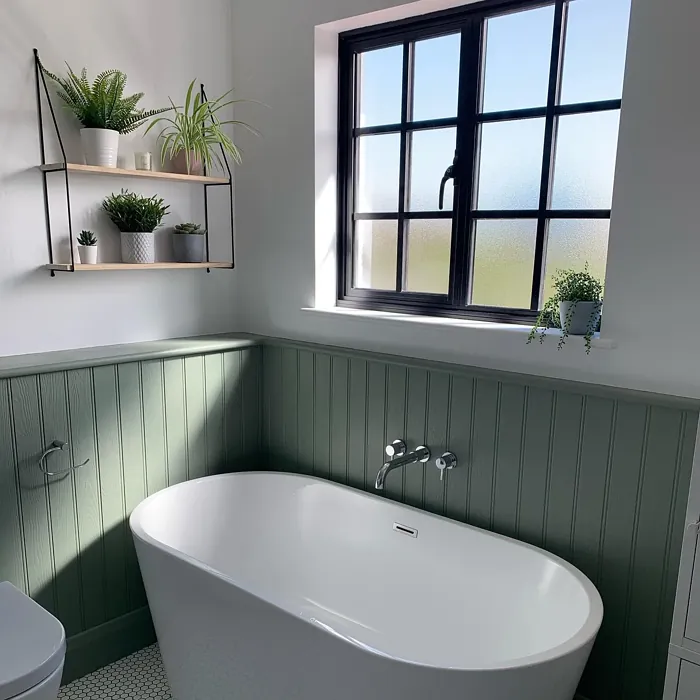 Little Greene Windmill Lane bathroom wall panelling 