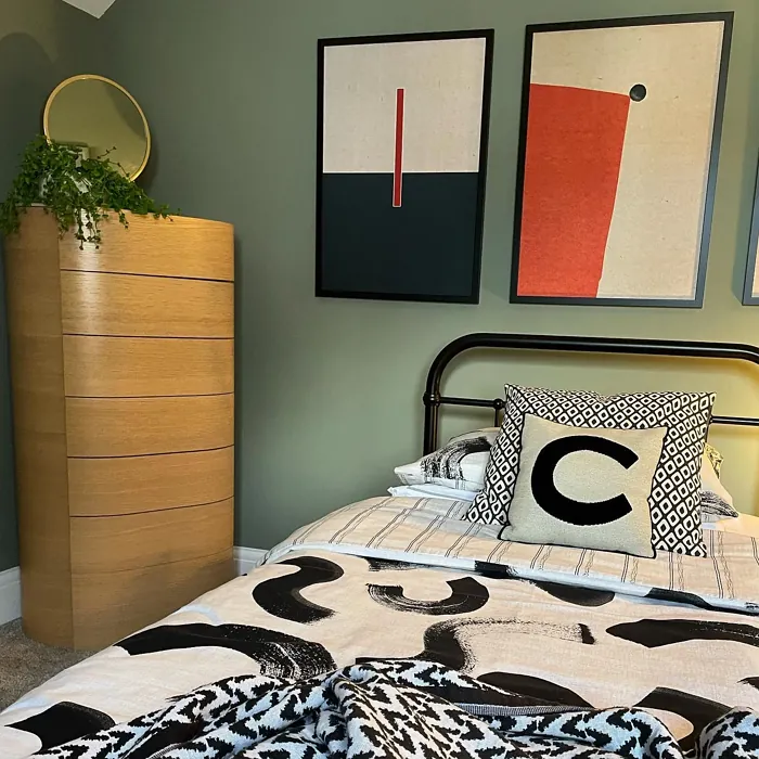 Little Greene Windmill Lane stylish bedroom 