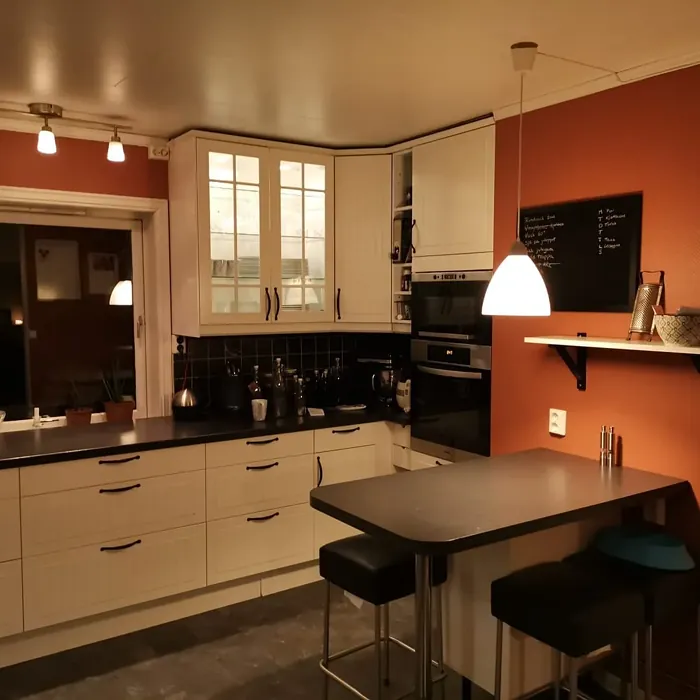 Jotun Lively Red kitchen paint