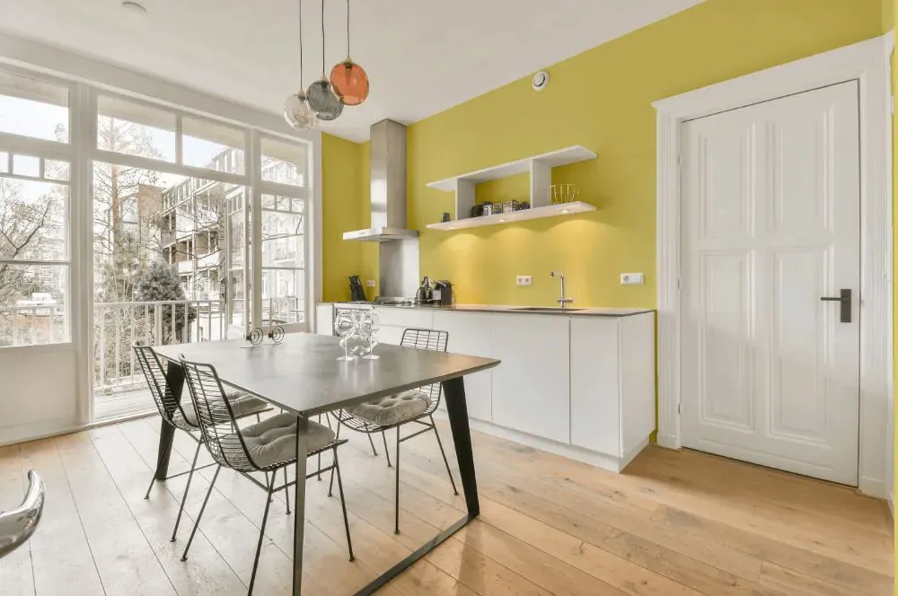 Sherwin Williams Lively Yellow kitchen review