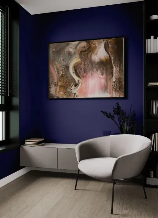 Sherwin Williams Majestic Purple living room