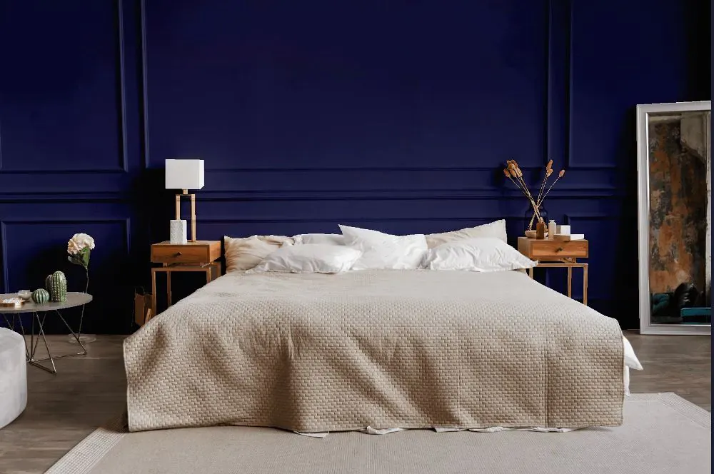 Sherwin Williams Majestic Purple bedroom