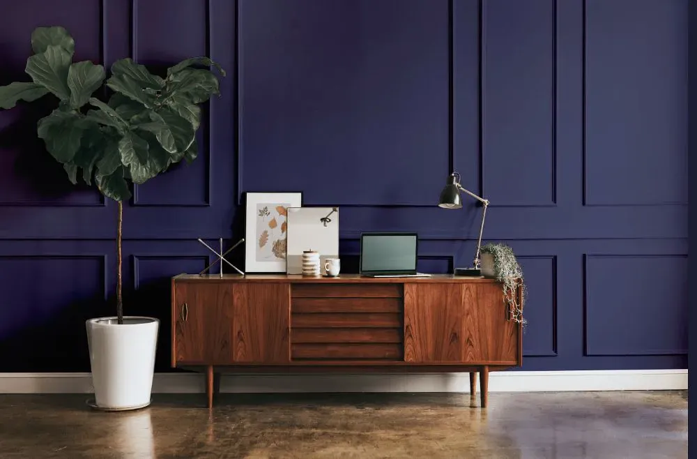 Sherwin Williams Majestic Purple modern interior