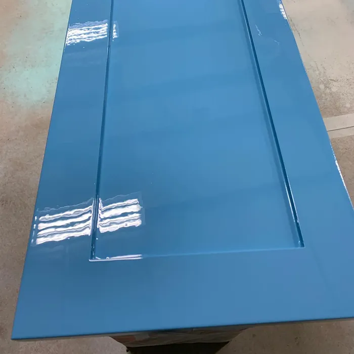 Major Blue Painted Cabinets
