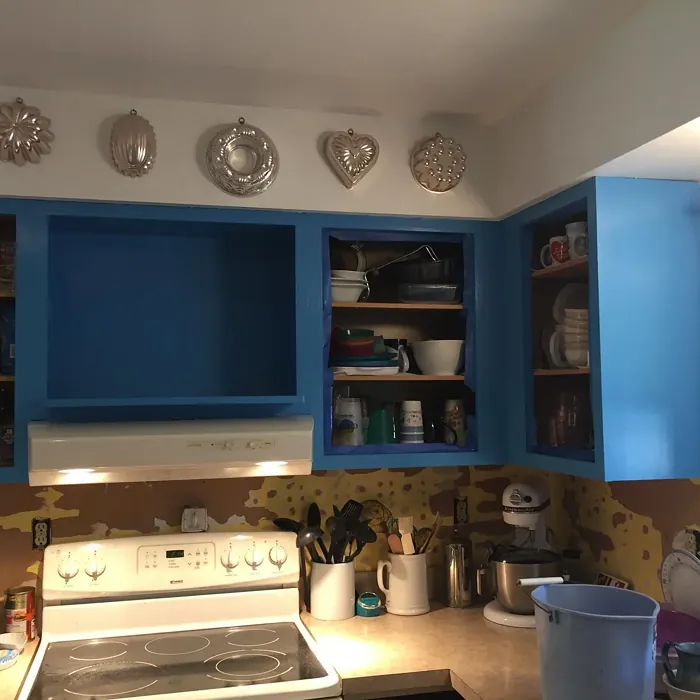 Sw Major Blue Kitchen Cabinets