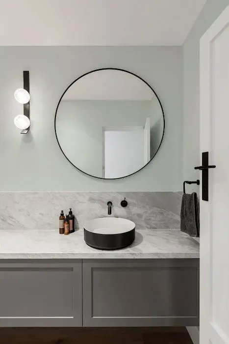 Sherwin Williams Mantra minimalist bathroom