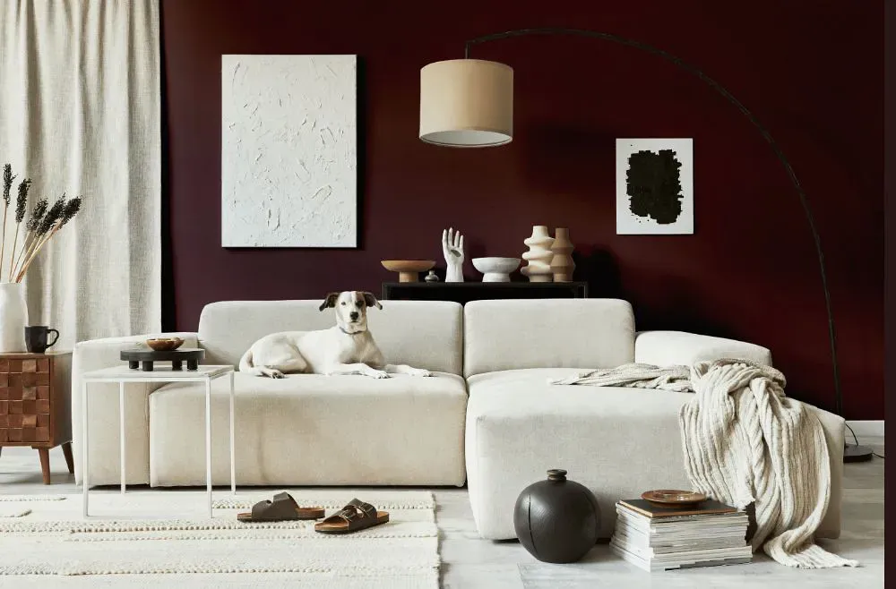 Sherwin Williams Marooned cozy living room