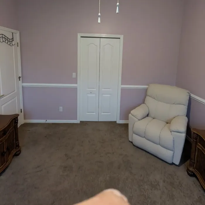 Mauve Finery wall paint makeover