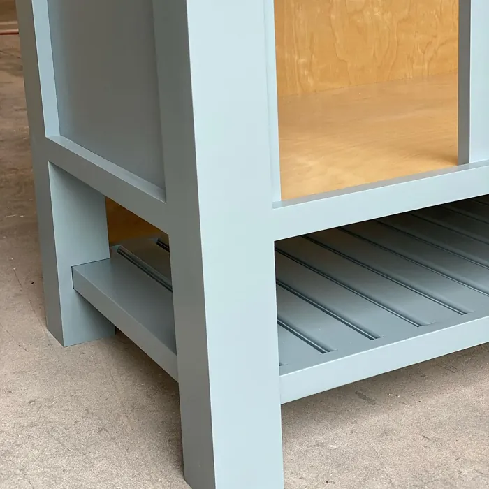 Sherwin Williams Meditative painted furniture color