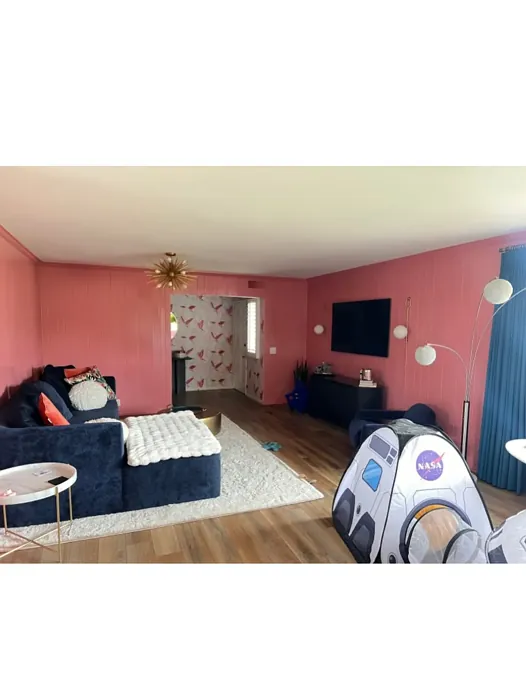 SW Memorable Rose wall paint color