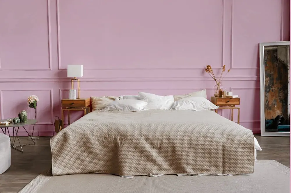 Sherwin Williams Merry Pink bedroom