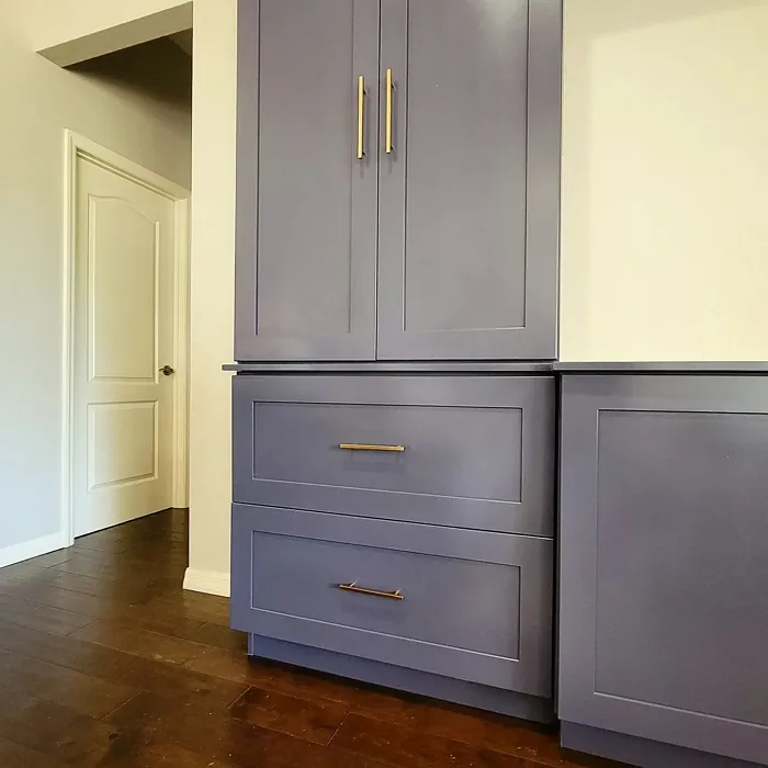 Mineral gray painted cabinets