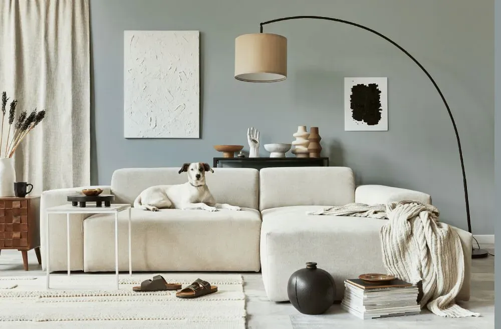 Sherwin Williams Mineral cozy living room