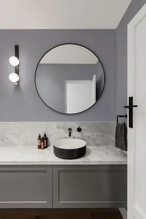 Sherwin Williams Modern Lavender minimalist bathroom