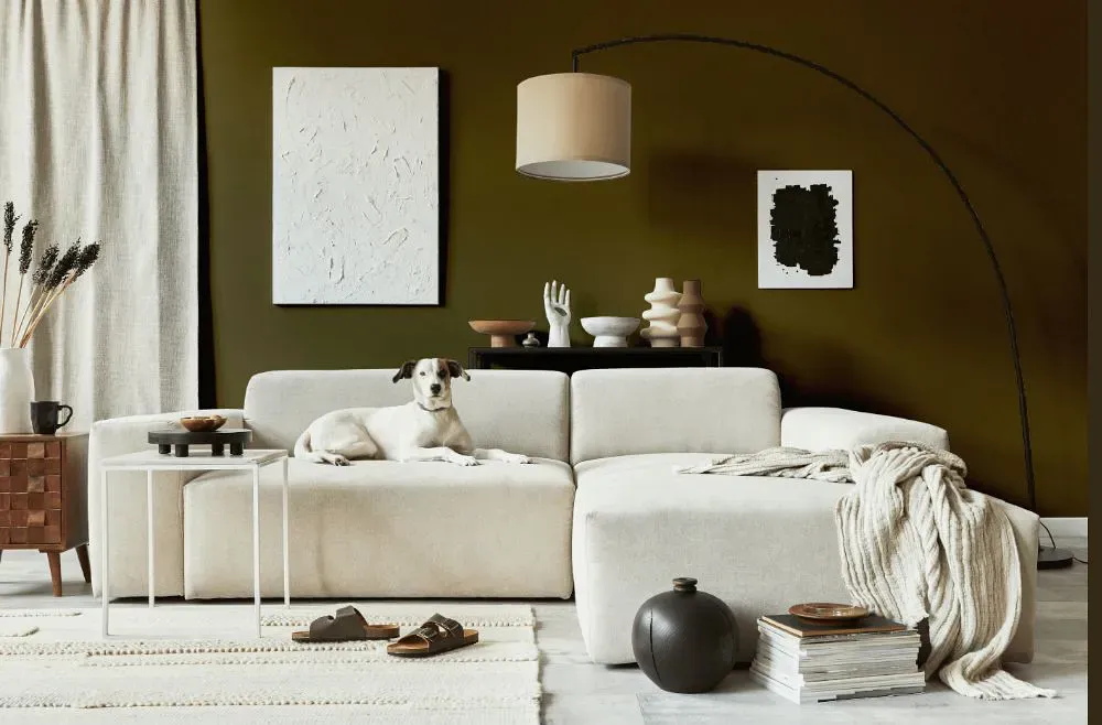 Sherwin Williams Momentum cozy living room