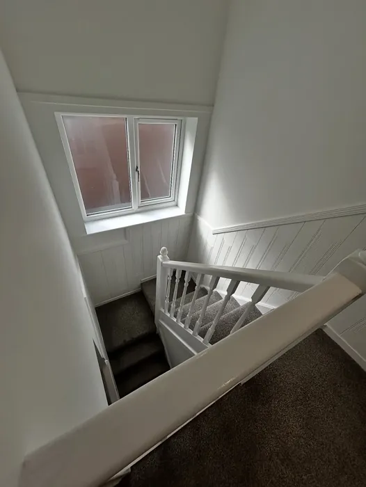 Dulux Moon Shimmer stairs color review