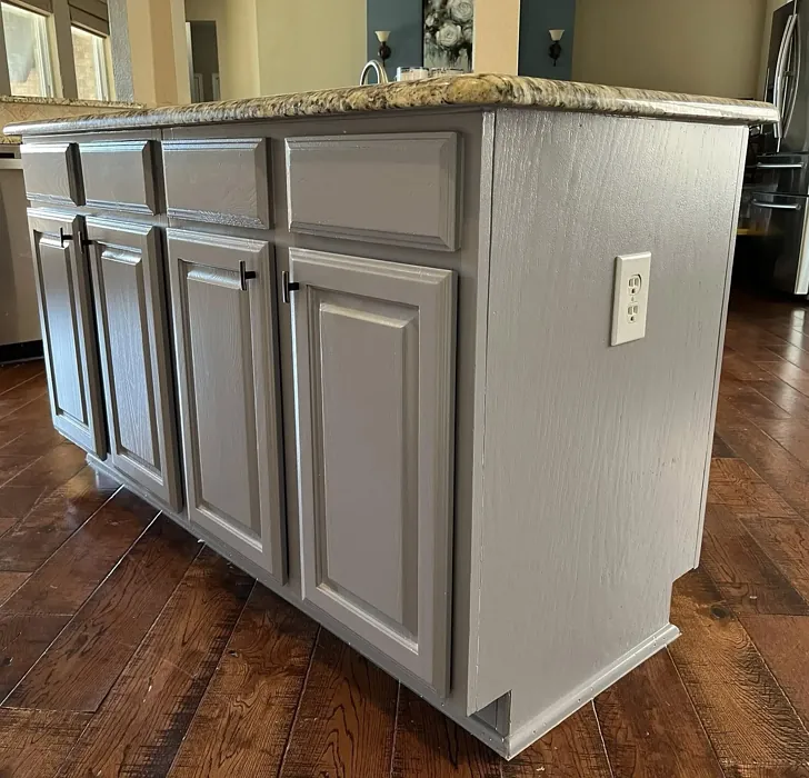 SW 9153 kitchen cabinets color review