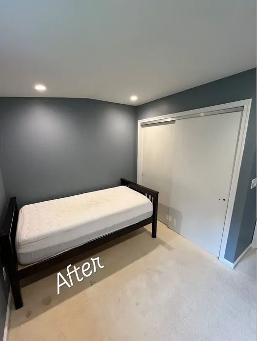 Sherwin Williams Morning at Sea bedroom color