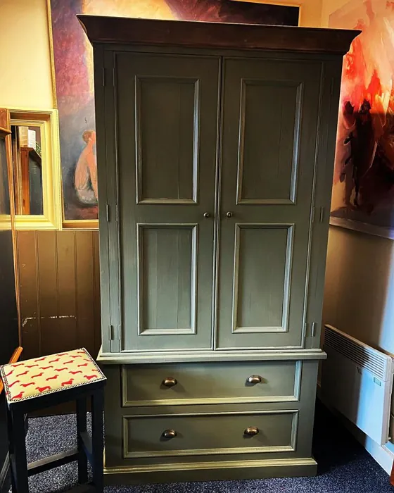 RAL Classic  Moss grey RAL 7003 painted dresser