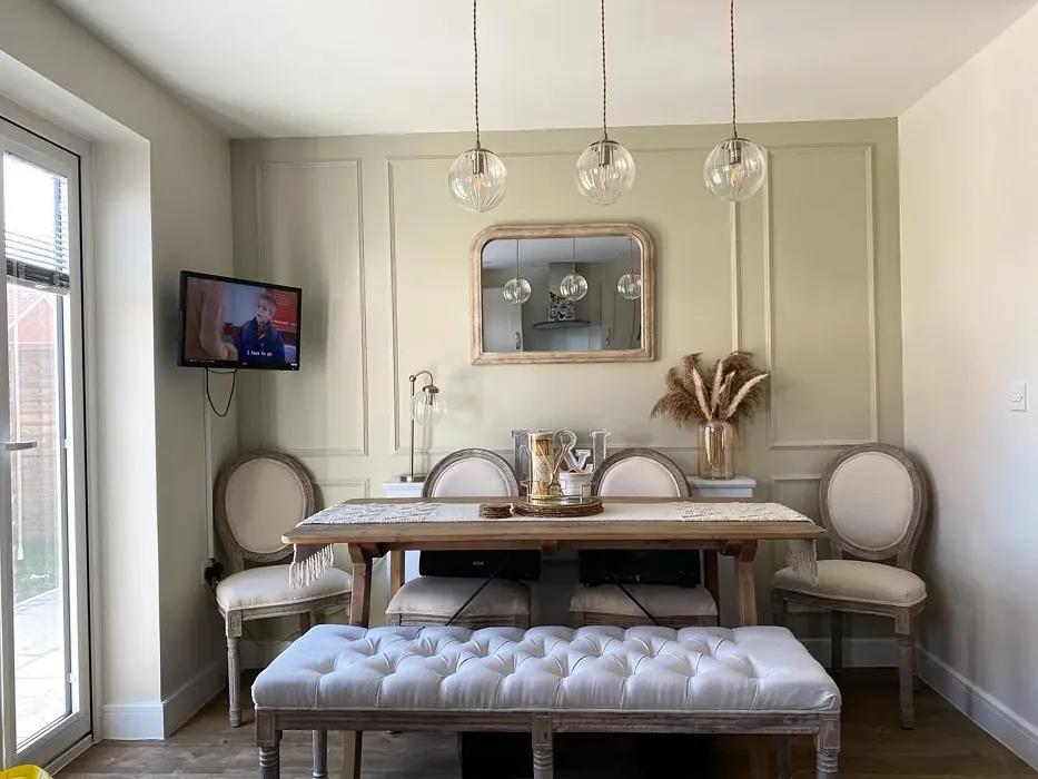 Dulux Mossy Stone dining room accent wall