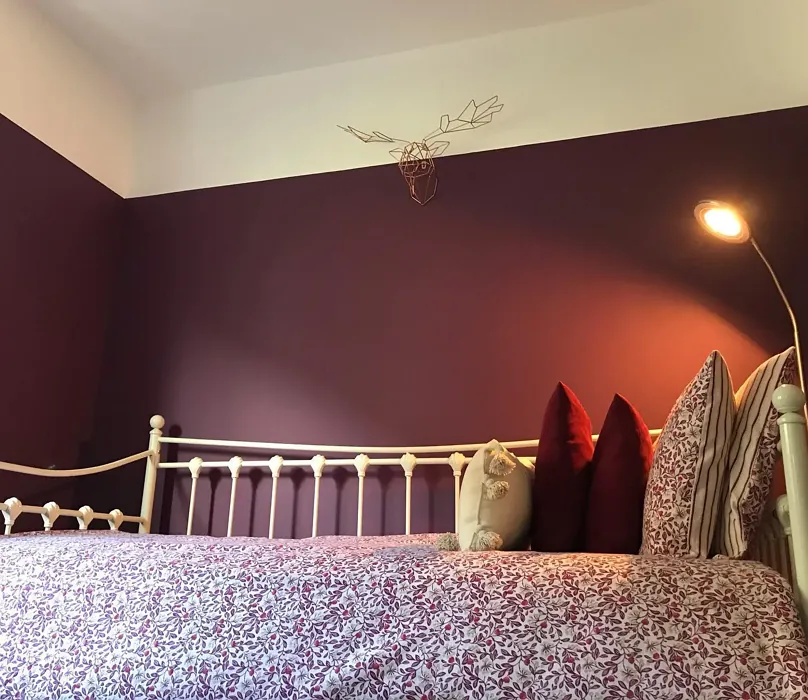 Dulux Mulberry Burst bedroom paint