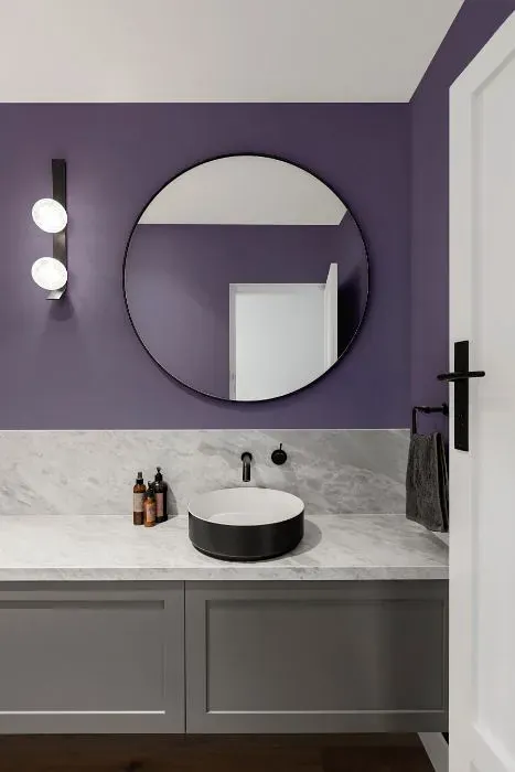 Sherwin Williams Mythical minimalist bathroom