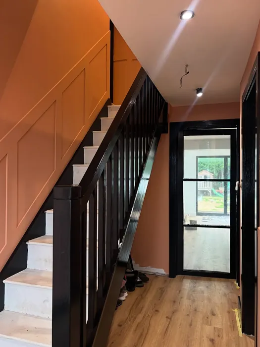 Farrow and Ball Naperon hallway 