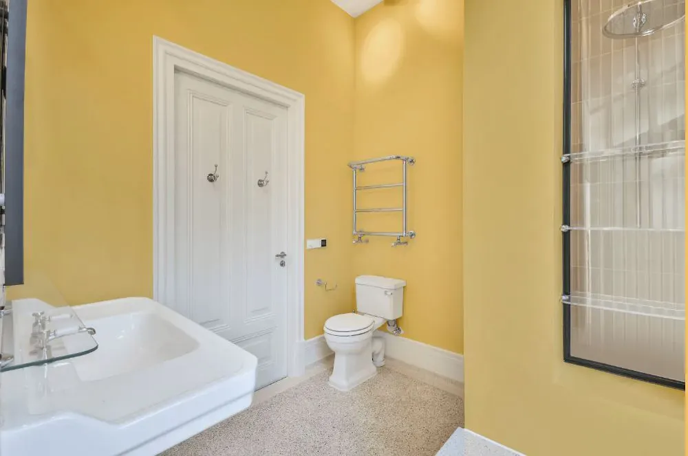 Sherwin Williams Naples Yellow bathroom